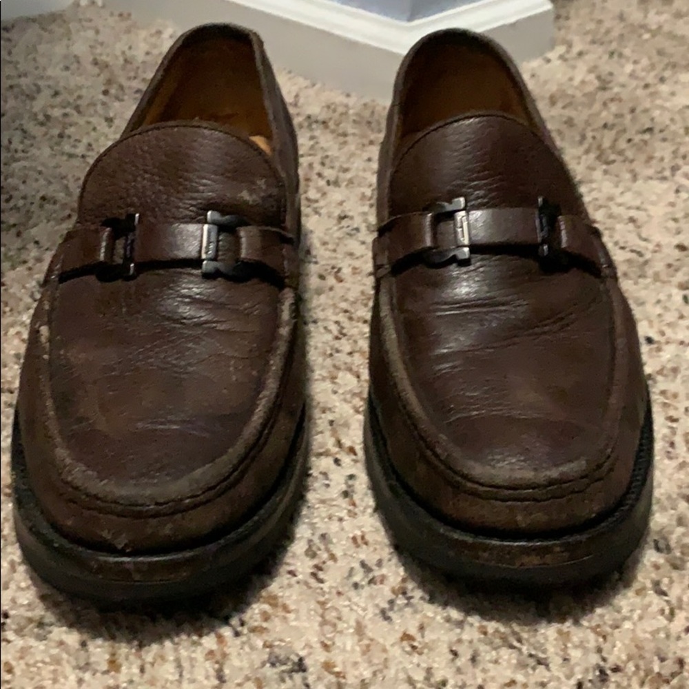 Ferragamo bit loafer 11.5d in Brown